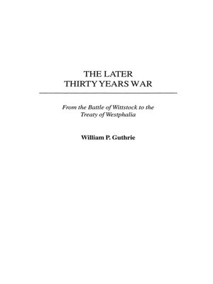 cover image of The Later Thirty Years War